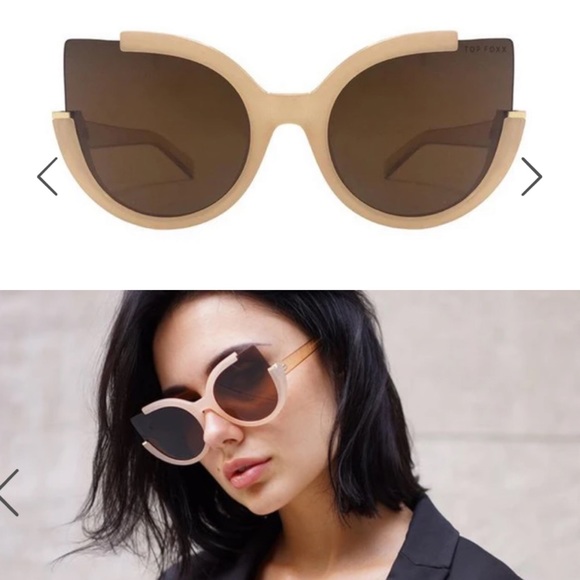 Topfoxx Accessories - TopFoxx Chloe Nude Sunglasses